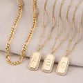 Gold-Tone Chain and Letter Pendant Necklaces
